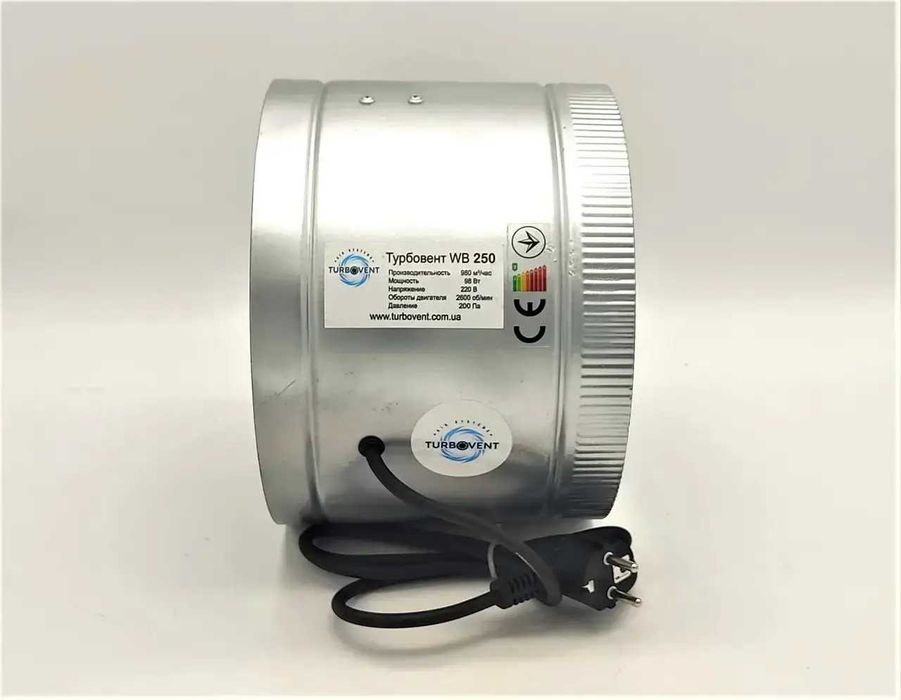 Вентилятор канальный металлический 150, 200, 250,315мм, вытяжка,приток