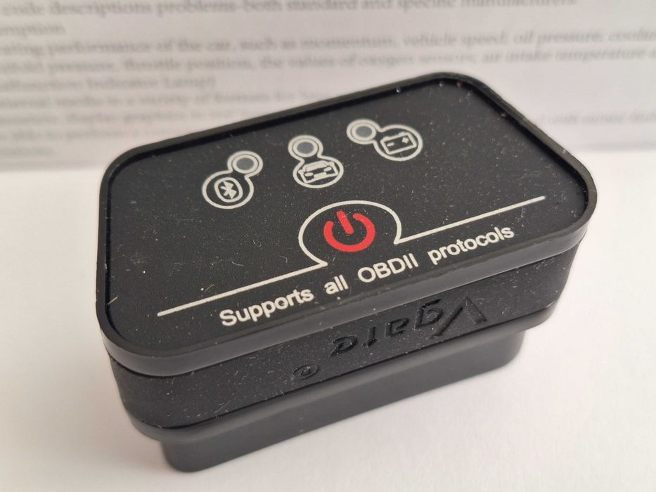 VGate iCar 2 Bluetooth Black, OBD2 сканер, диагностика, ELM327