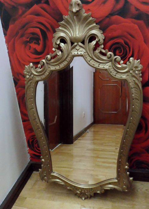 Espelho vintage dourado