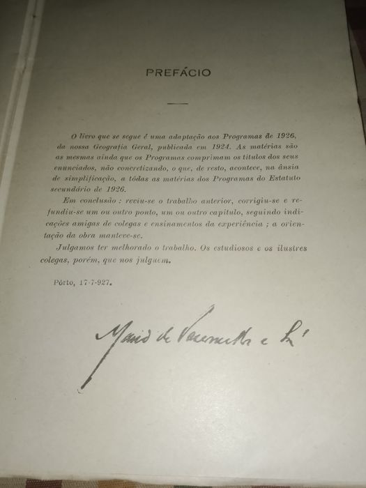 Compêndios de Geografia Do ano 1921 e 1928