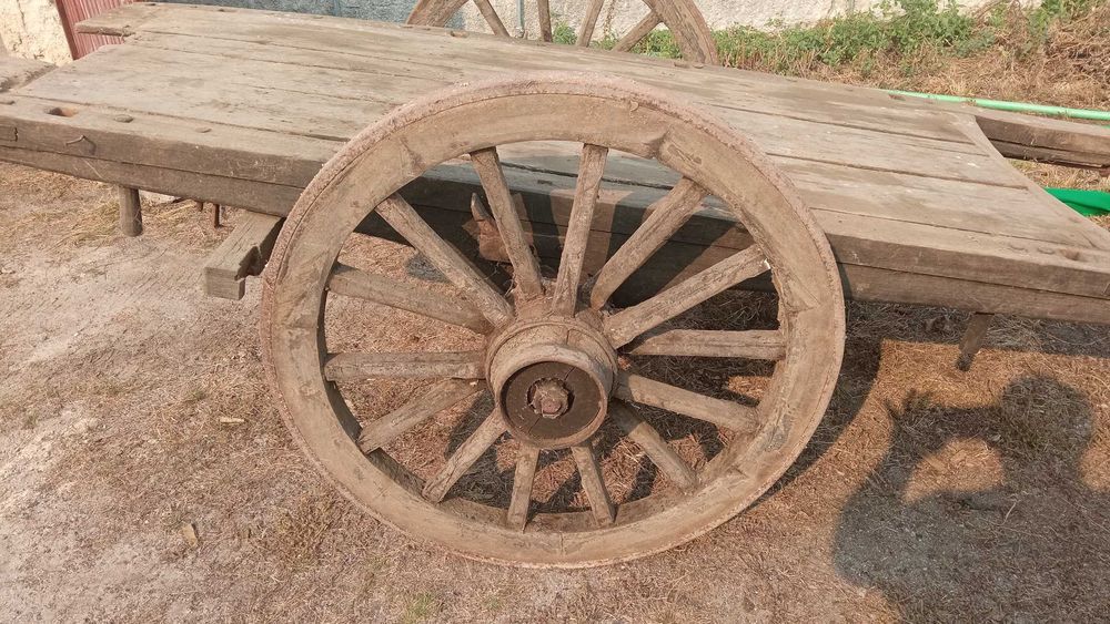 Carroça de bois com travão