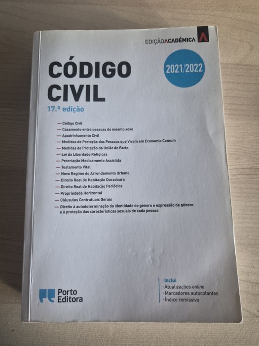 Código Civil - Porto Editora 2021/2022