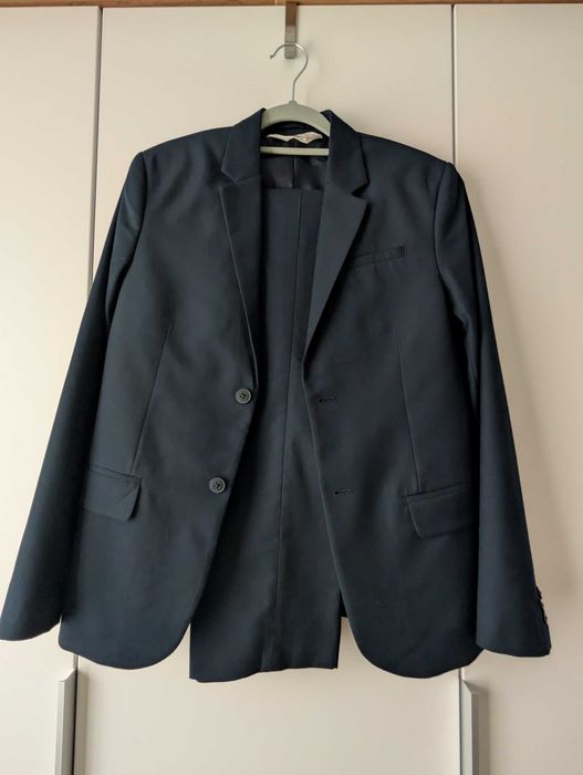 Garnitur H&M 158 granatowy