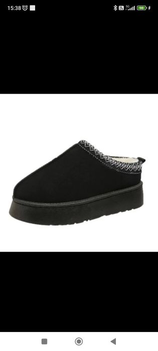 Hit mule uggly platform chodaki gruba podeszwa klapki laczki insta fu