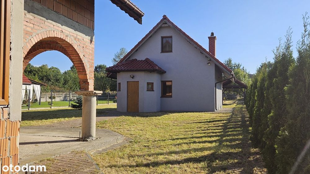 2 DOMY 160 m2 i 80 m2 na dużej działkce 1552 m2 DUŻY POTENCJAŁ
