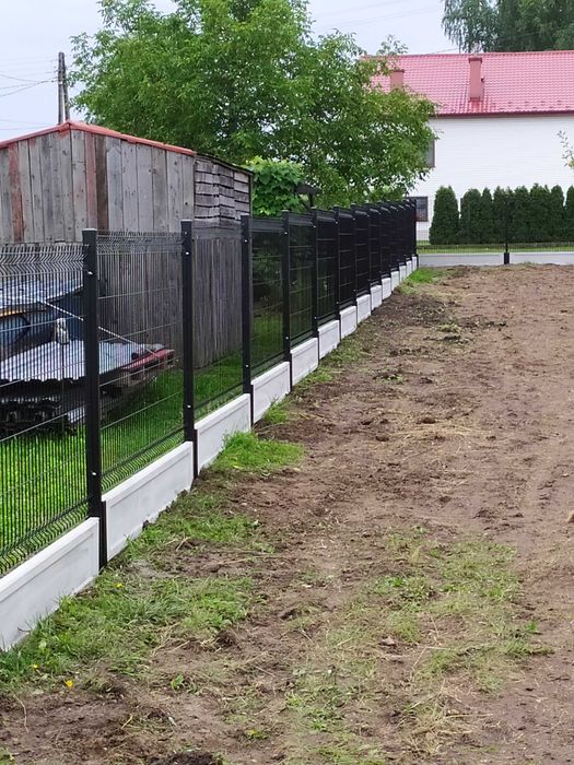 Kompletne Ogrodzenie Panelowe 123cm fi 4mm