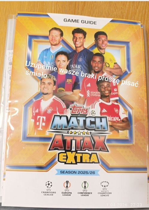 Karty match attax extra 2026