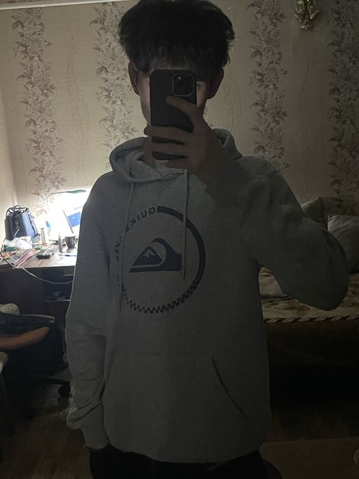 Худі сіре quiksilver, М , кофта, зіп,