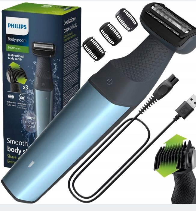 Trymer do ciała Philips Bodygroom Serii 3000.