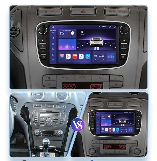 CarPlay Radio RDS DAB+ Android WiFi 4G GPS Ford Focus S-Max Mondeo MK4