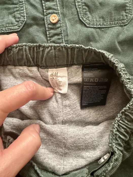 Дитячий вельветовий набір H&M 1,5-2 р