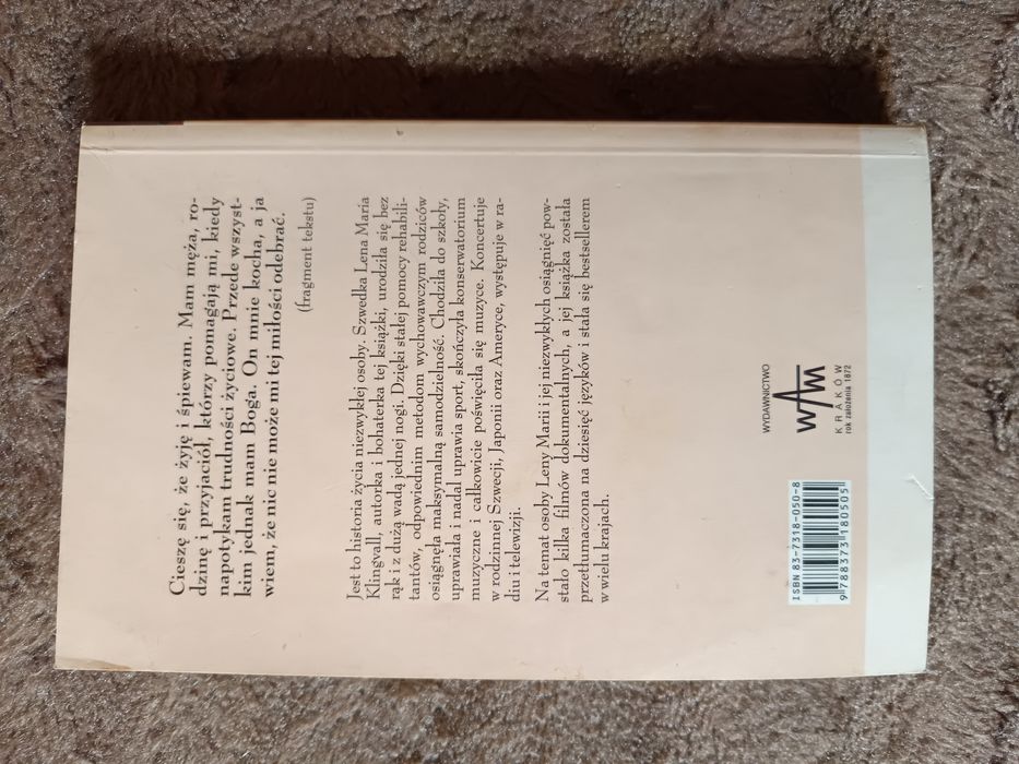 Notatki stopą pisane, życie bez ograniczeń - Lena Maria Klingvall 2003