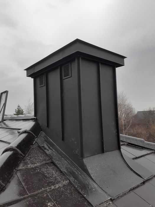 Okuwanie kominów Obróbki blacharskie
