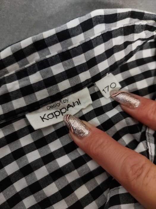 Koszula męska w kratę, z długim rękawem na 170cm