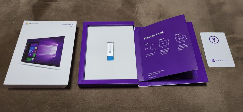 Fizyczna licencja Windows 10 Pro Box