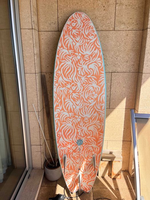 Prancha Surf Soft 6'6 55L + Capa + Leash