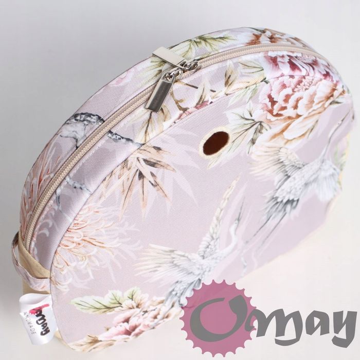 organizer Wkład do OBAG MOON LIGHT kwiaty brudny róż beż humus OMAY