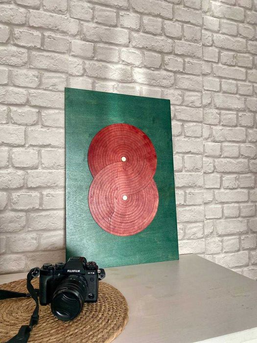 Dekoracyjny Obraz 3D z Drewna w Stylu Minimalistycznym