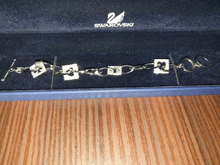 Oryginalna bransoleta Swarovski srebro próba 925