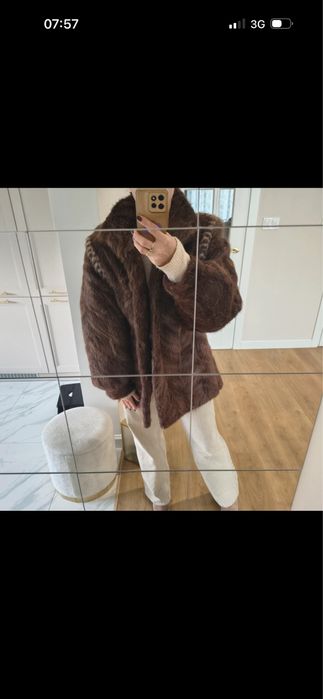 Piękne futerko. brązowe