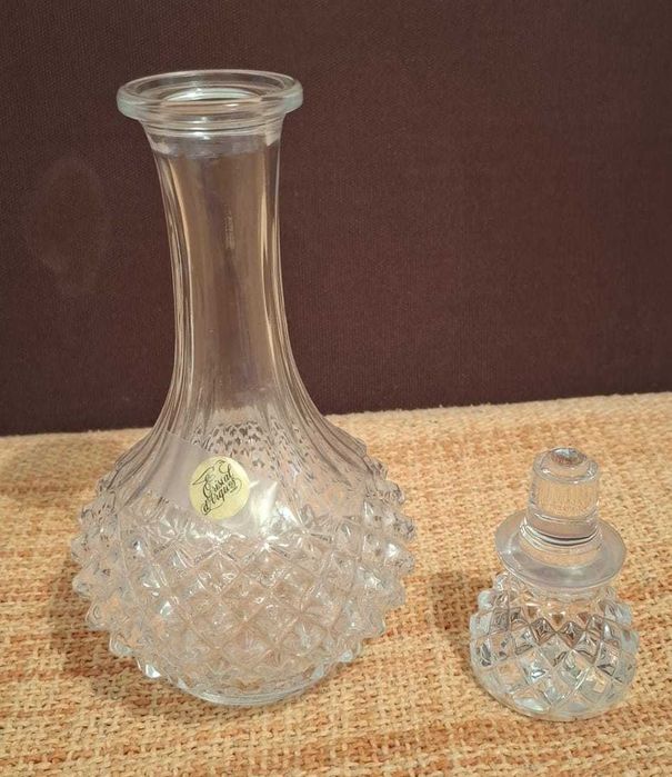 3 Garrafas e 6 copos de Crystal d'Arques425284177233203205
