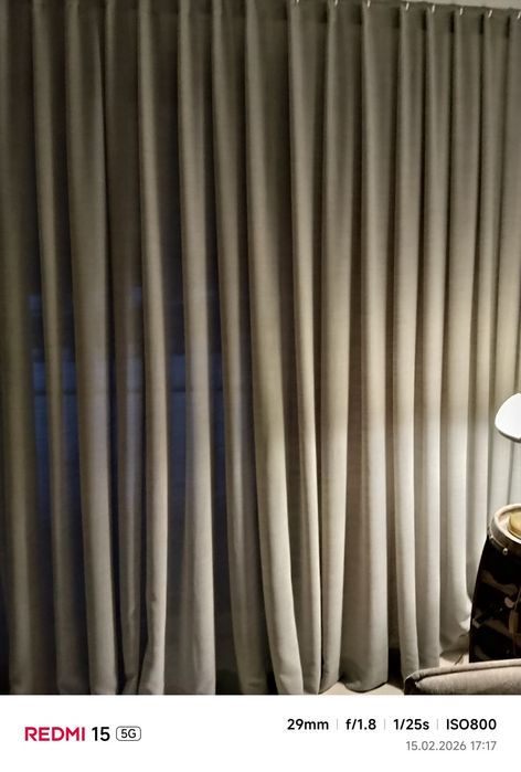 Szara firanka do upinania 11 metrów na 250.