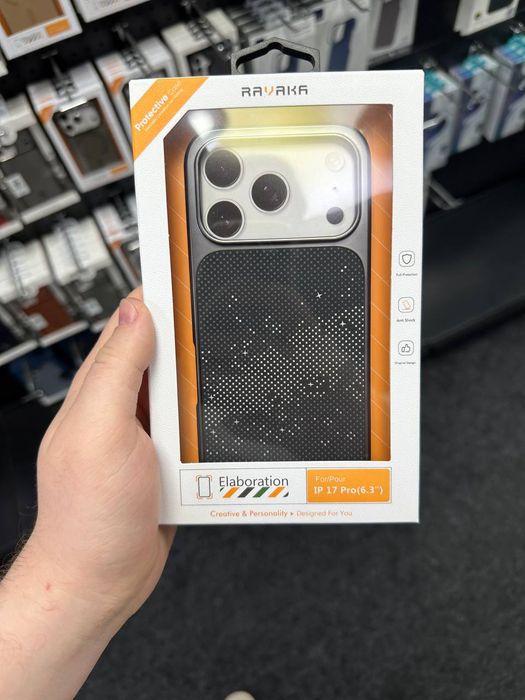 Чохол Ravaka Klein with MagSafe iPhone 17 Pro Max чехол айфон про макс карбоновый карбон