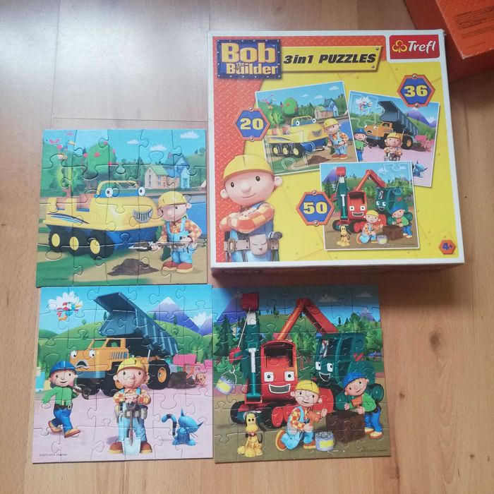 Puzzle Bob budowniczy plus gra cztery pory roku
