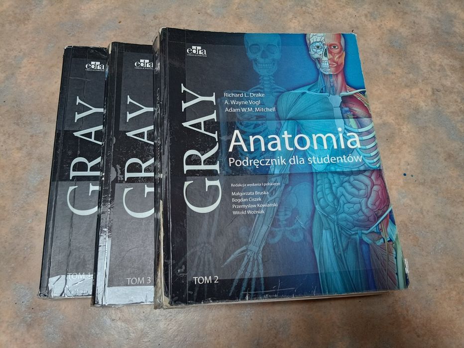 Anatomia człowieka GRAY (3 tomy)