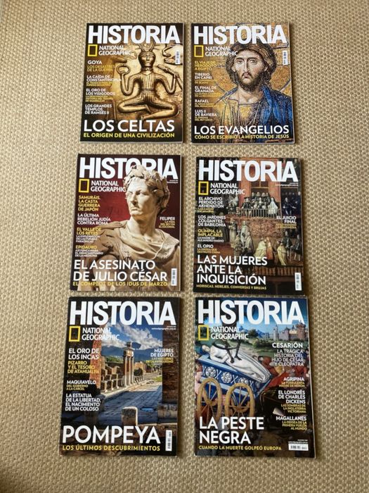 Várias Revistas Historia da National Gegraphic - idioma espanhol