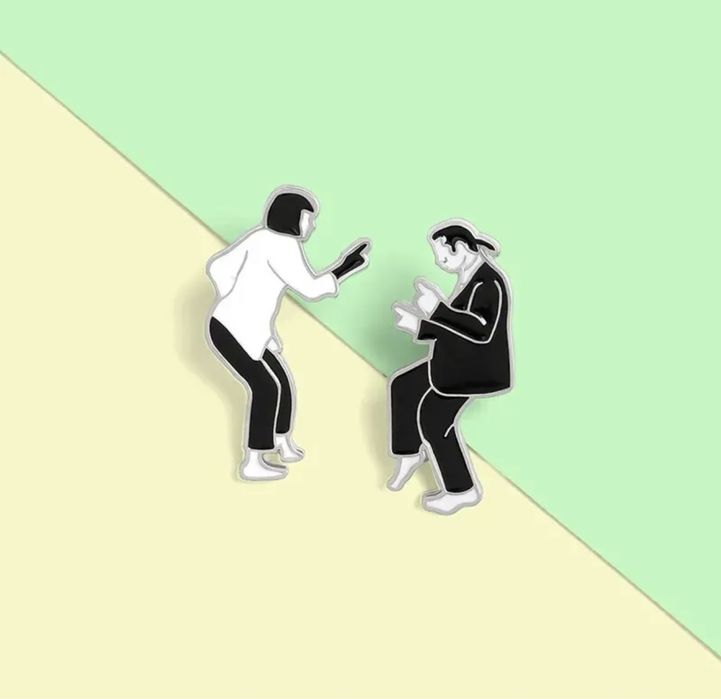 2 Pins NOVOS do filme Pulp Fiction