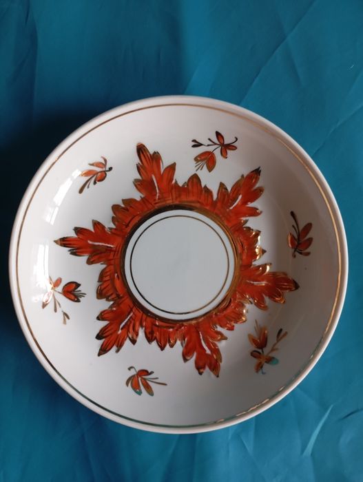 Штоф ЛФЗ "Цветы",блюдце старые Вербилки,фарфор СССР,винтаж,сервиз