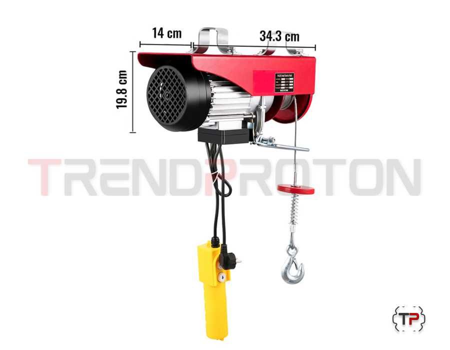 Guinchos Elétricos de Elevação 200 / 300 / 500Kg
