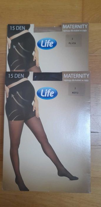 Rajstopy ciążowe Gatta i Life Maternity 4 sztuki NOWE
