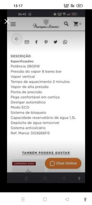 Caldeira de engomar Rowenta