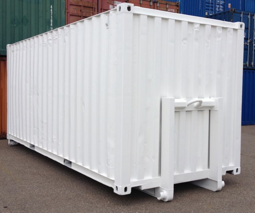 Kontener transportowy bramowy KP 33 hakowy 36 rolkowy 40 otwarty