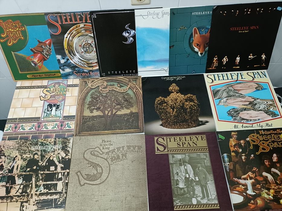 STEELEYE SPAN: Discografia até 1989 - 14 álbuns {discos de vinil}
