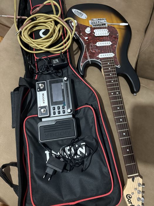 Guitarra e pedaleira