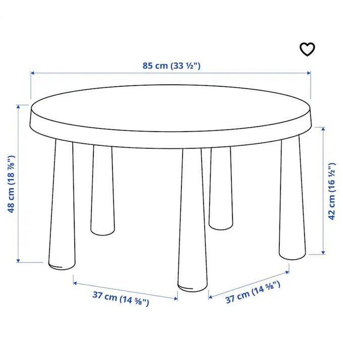 Mesa e cadeira MAMMUT (ikea) para criança
