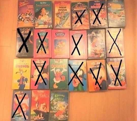 Filmes de banda desenhada da Disney em VHS