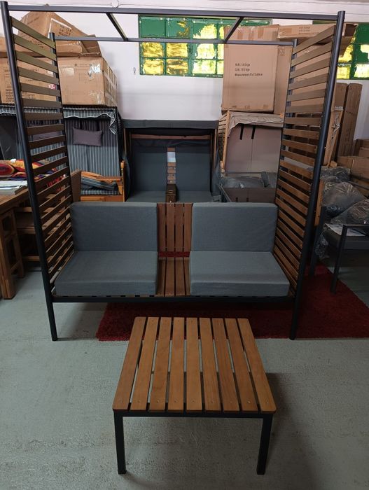 Sofa ogrodowa + stolik (pergola) Zestaw wypoczynkowy na ogrod.