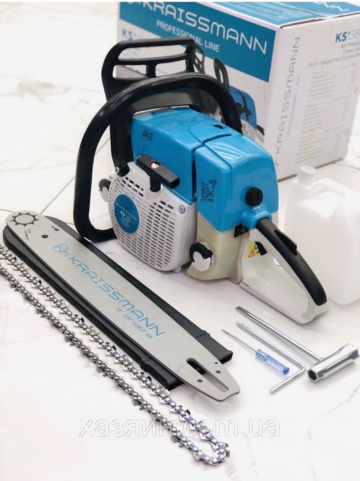 Бензопила Kraissmann KS 381 (шина 450 мм, объемом 72 см3) проф серия