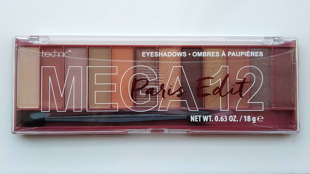 (NOVO, SELADO) TECHNIC: Paleta de Sombras Olhos "Mega 12 Paris Edit"