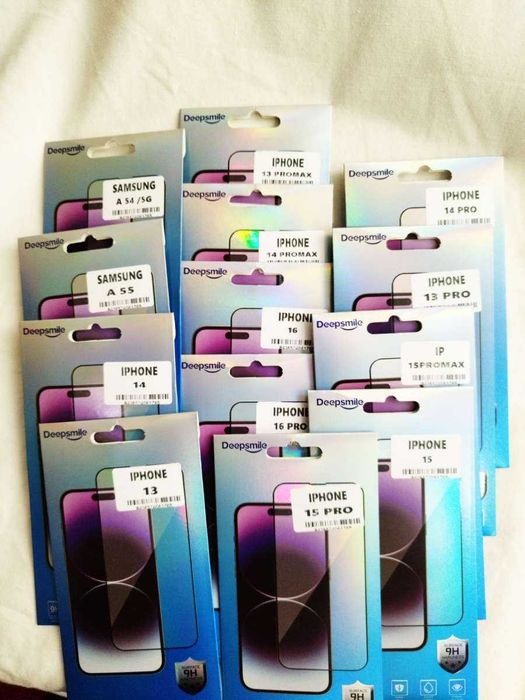 Vidro Temperado iPhone 13–16 Pro Max & Samsung A54 / A55 – Novo