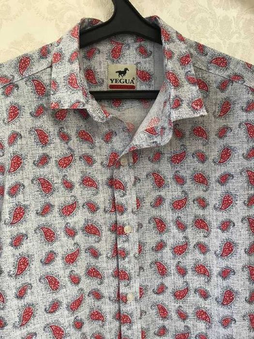 Рубашка в рисунок, хлопок