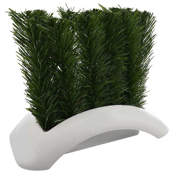 Podkład doniczka floret kompozycja sztuczne kwiaty wazon liście liść