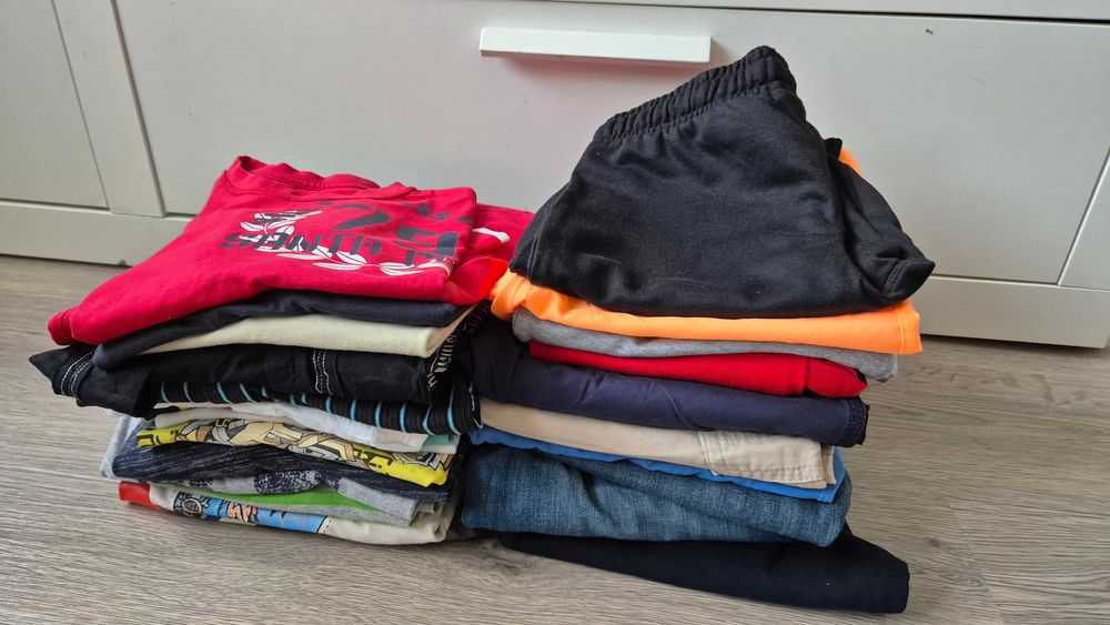 Mega paka lato jesień chłopięca rozm.140 i 146