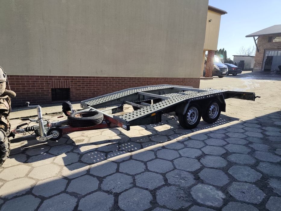 Przyczepa laweta wyciągarka dmc 2000kg wynajem