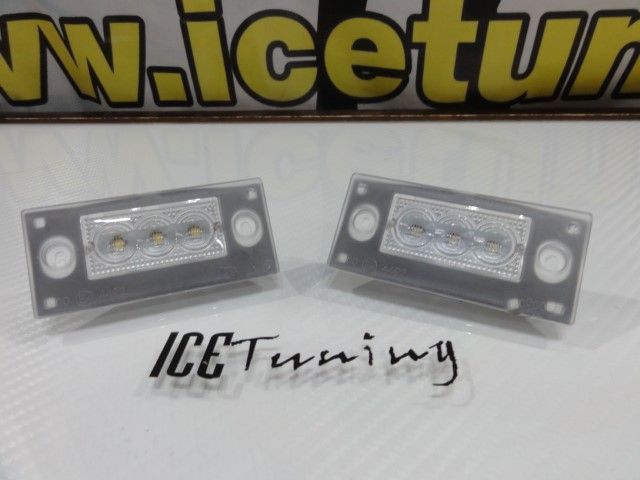 Suporte De Lâmpada De Matricula Com Led Branco Audi A4/S4/RS4 avant 1999-2001, A3 8L 01-03