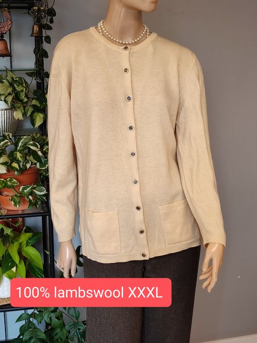 Sweter damski wełna XXXL